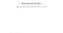 Desktop Screenshot of brittmichaelgordon.com