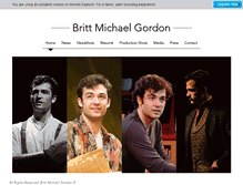 Tablet Screenshot of brittmichaelgordon.com